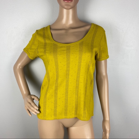 NEW MADEWELL POINTELLE KNIT TOP - Picture 2 of 7